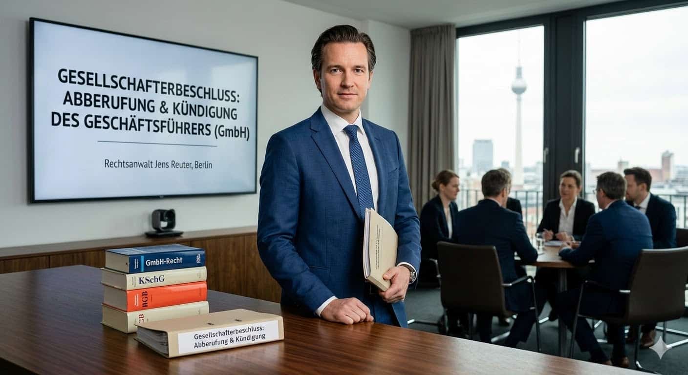 Beratung zu Abberufung und Kündigung von Geschäftsführern in der GmbH in Berlin durch Anwalt in Berlin