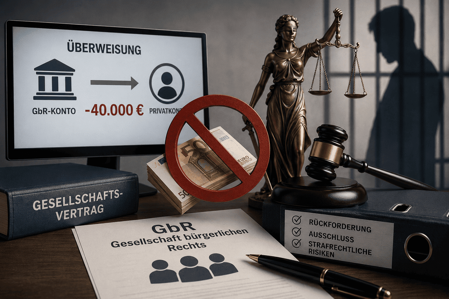 Gesellschafterstreit GbR eigenmächtige unberechtigte Entnahmen Anwalt Berlin